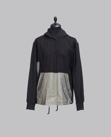 BLACK MESH HOODIE