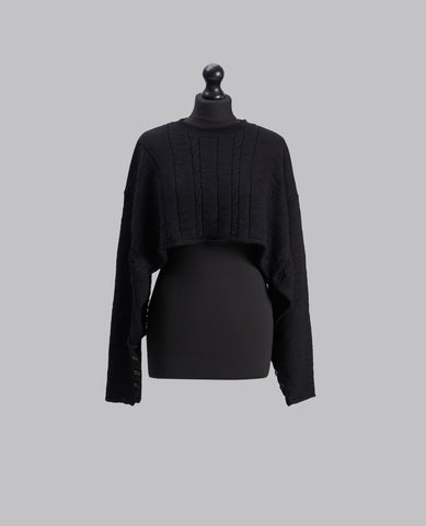 RN DESIGN KNIT SCARF PULLOVER