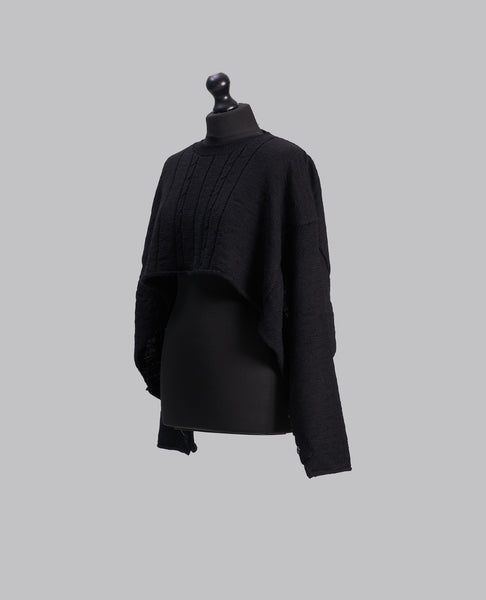 RN DESIGN KNIT SCARF PULLOVER