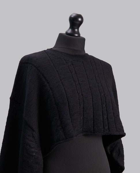 RN DESIGN KNIT SCARF PULLOVER