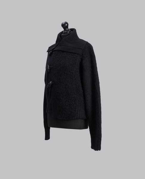 TOGGLE BUTTON ASYMMETRY CARDIGAN