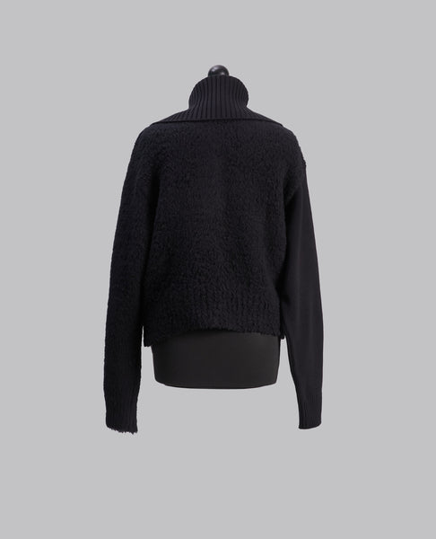 TOGGLE BUTTON ASYMMETRY CARDIGAN