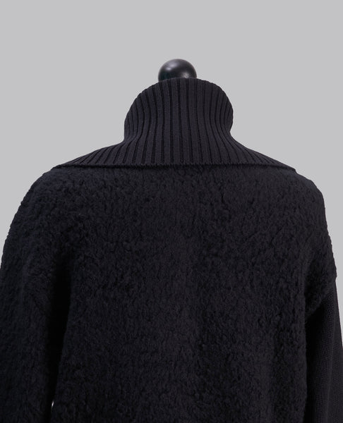 TOGGLE BUTTON ASYMMETRY CARDIGAN