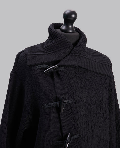TOGGLE BUTTON ASYMMETRY CARDIGAN