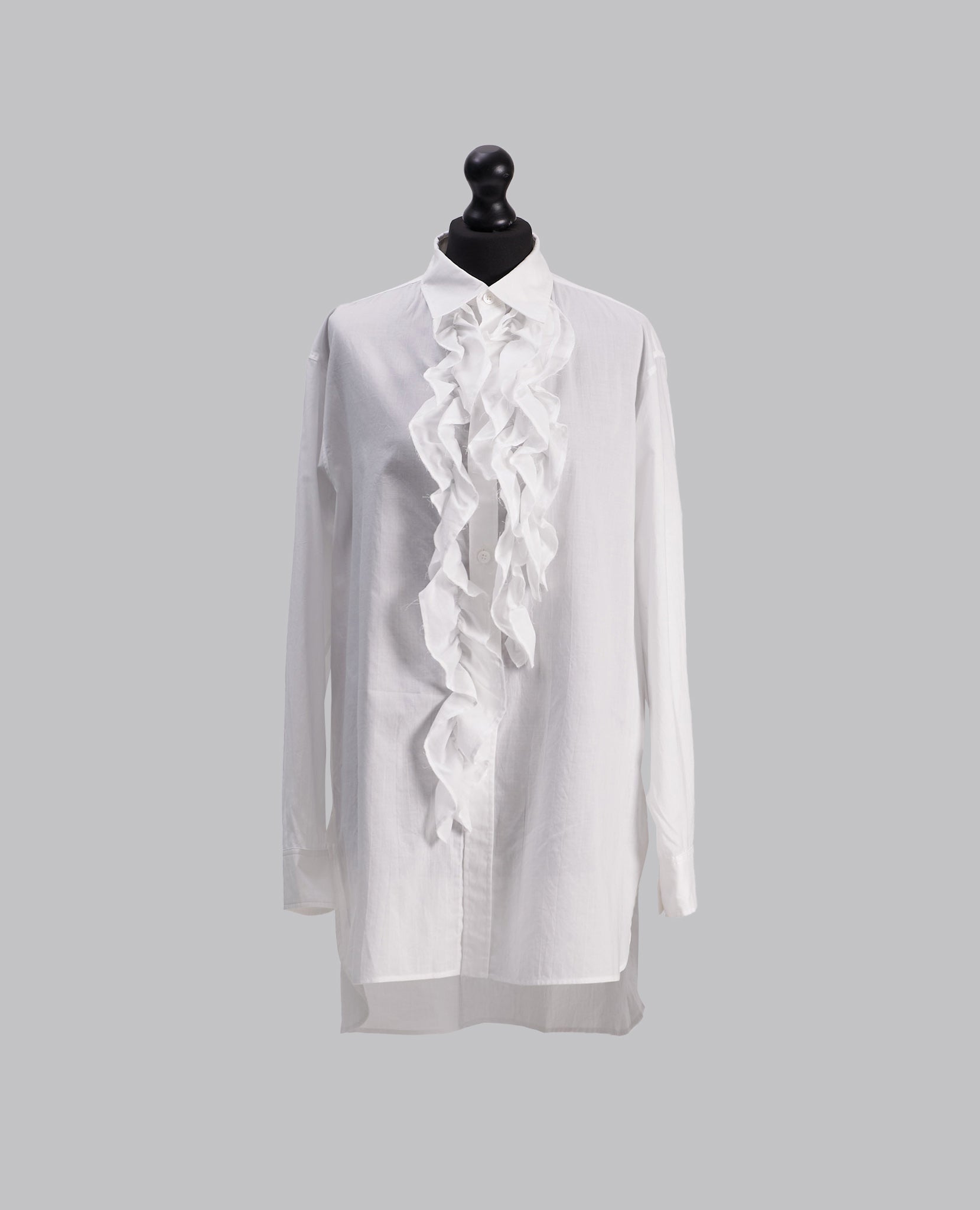 KO-UNTRIMMED FRILL BLOUSE
