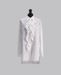 KO-UNTRIMMED FRILL BLOUSE