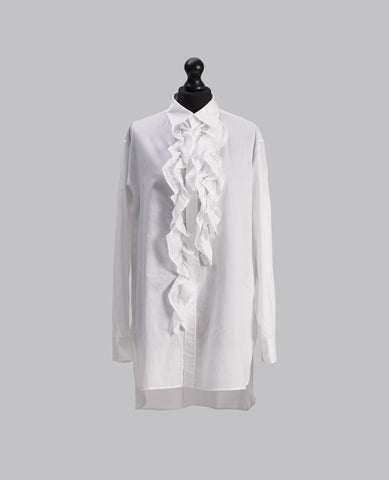 KO-UNTRIMMED FRILL BLOUSE