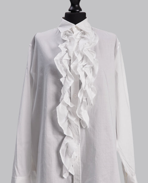 KO-UNTRIMMED FRILL BLOUSE
