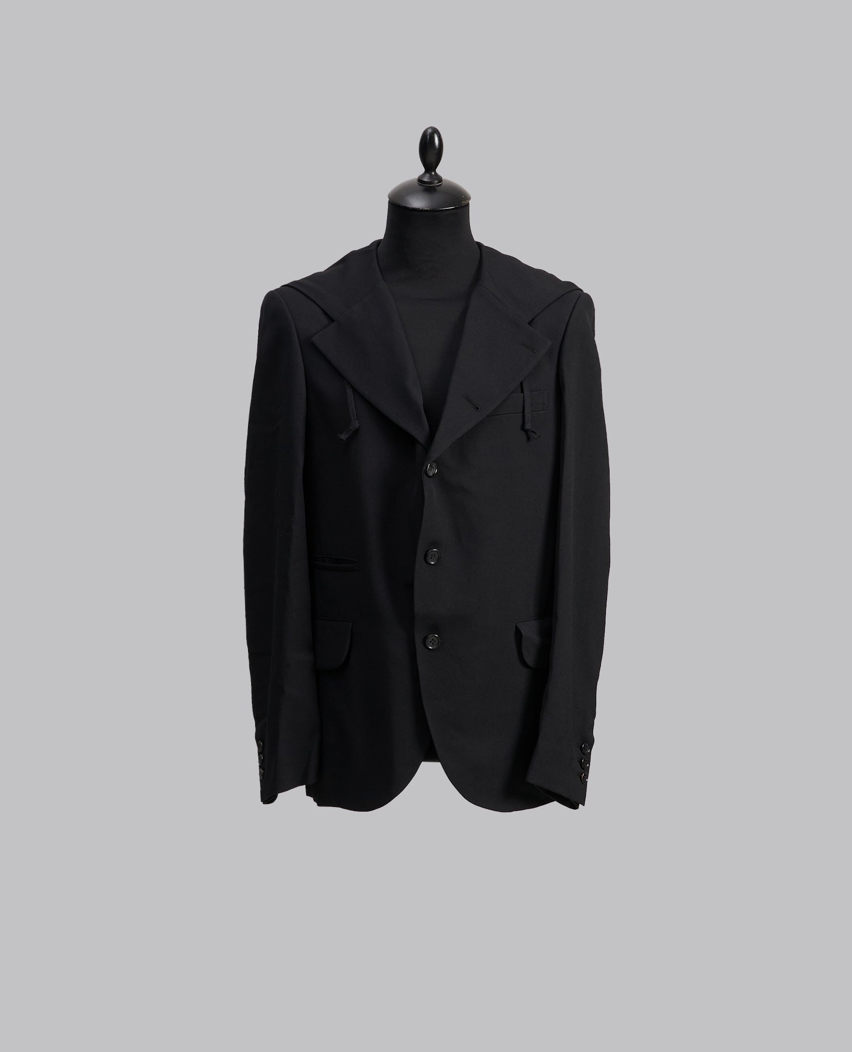HOODED WOOL BLAZER