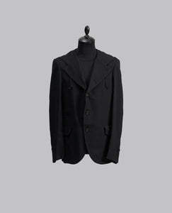 HOODED WOOL BLAZER