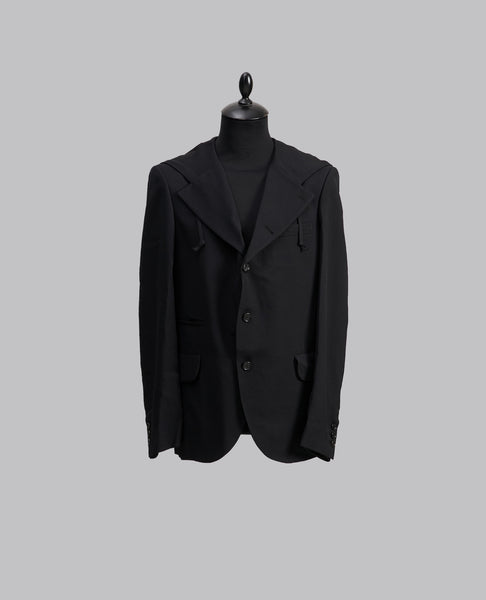 HOODED WOOL BLAZER