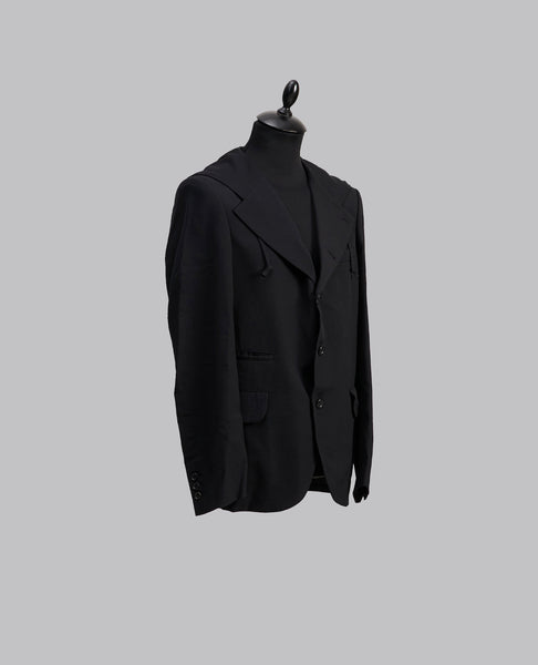 HOODED WOOL BLAZER