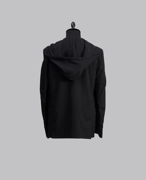 HOODED WOOL BLAZER
