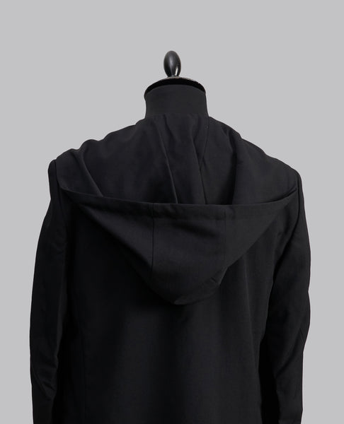 HOODED WOOL BLAZER