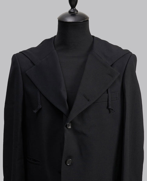 HOODED WOOL BLAZER