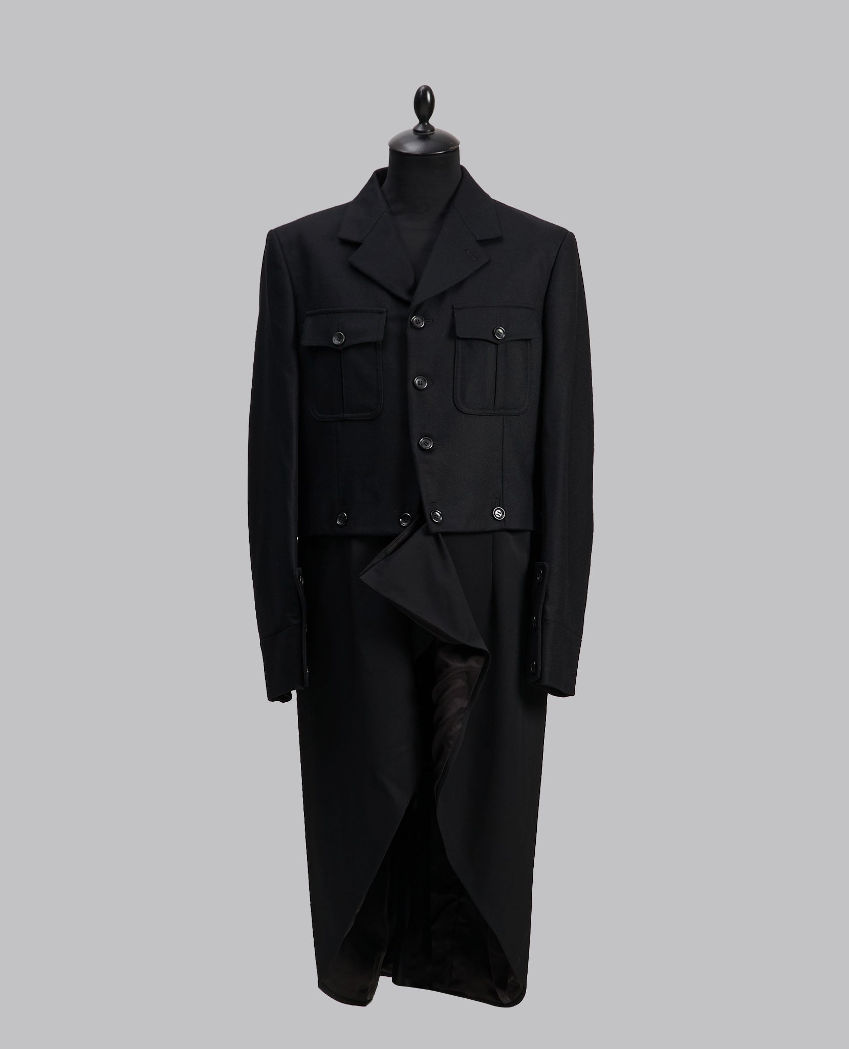 RUNWAY DETACHABLE WOOL COAT