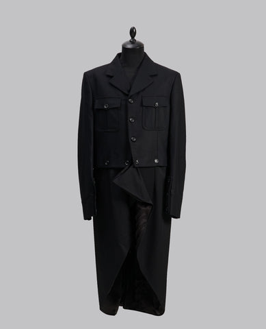 RUNWAY DETACHABLE WOOL COAT