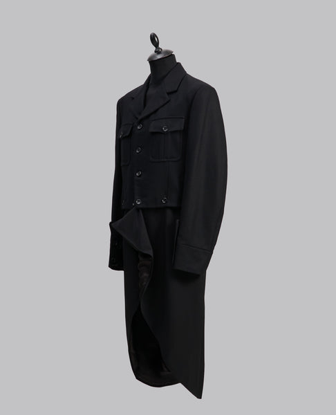 RUNWAY DETACHABLE WOOL COAT