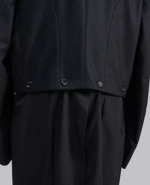 RUNWAY DETACHABLE WOOL COAT