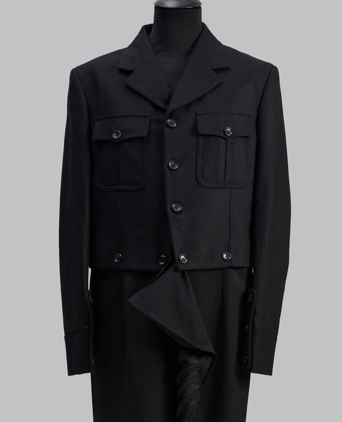 RUNWAY DETACHABLE WOOL COAT