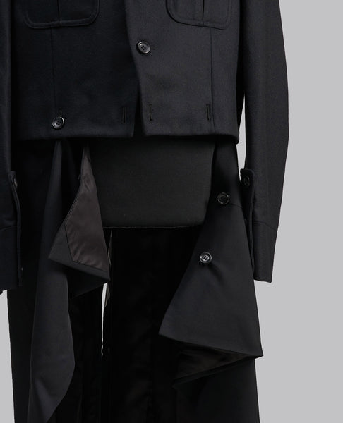 RUNWAY DETACHABLE WOOL COAT