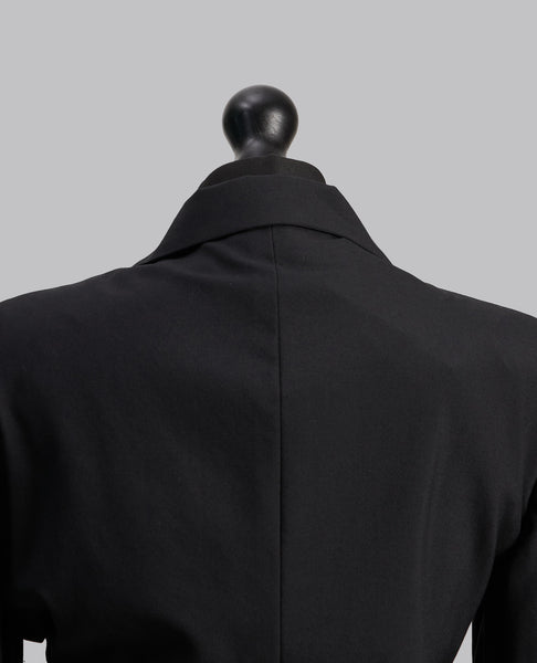 RUCHED WOOL BLAZER