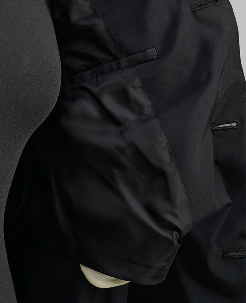 RUCHED WOOL BLAZER