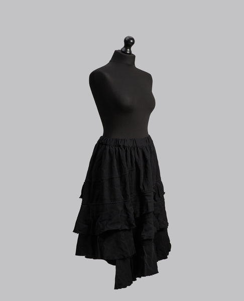 ASYMMETRIC FRILL SKIRT