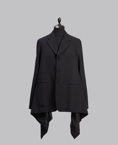 DRAPED HEM BLAZER