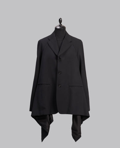 DRAPED HEM BLAZER
