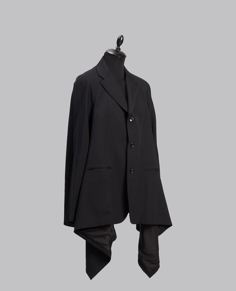 DRAPED HEM BLAZER