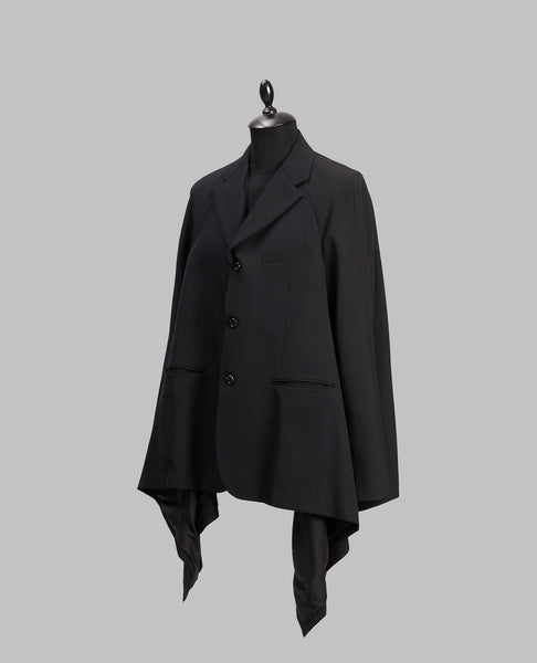 DRAPED HEM BLAZER
