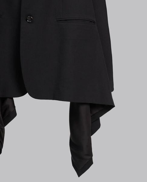 DRAPED HEM BLAZER