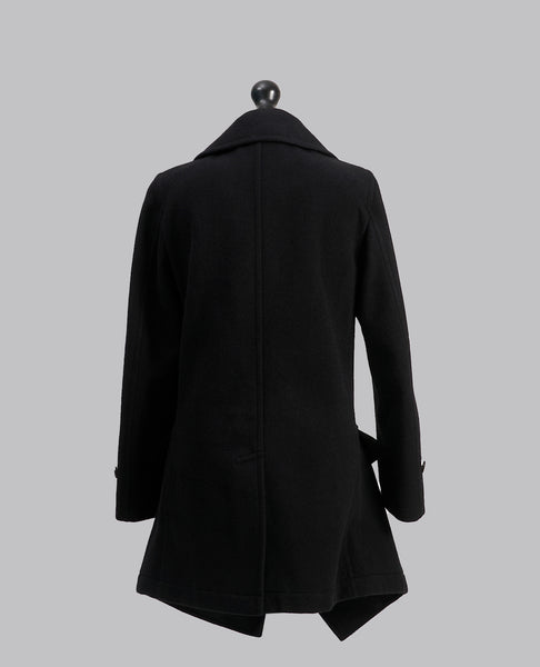 DOUBLE BREASTED DROP PANEL COAT