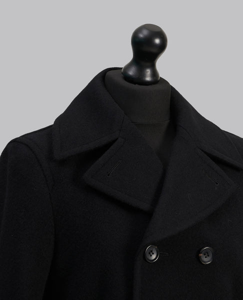 DOUBLE BREASTED DROP PANEL COAT