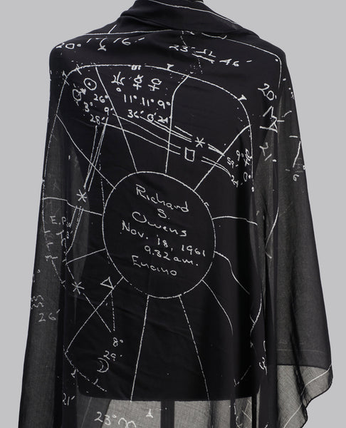 TEMPLE PRINTED COT ASTRO SCARF