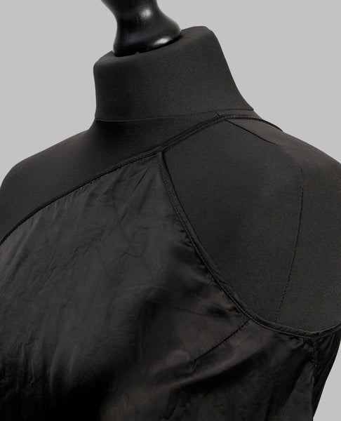 TEMPLE ONE SHOULDER SLIP MINI DRESS