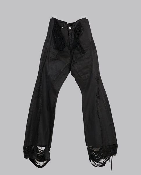 TEMPLE DRKSHDW SLIVERED BOOTCUT