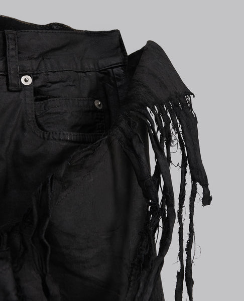 TEMPLE DRKSHDW SLIVERED BOOTCUT
