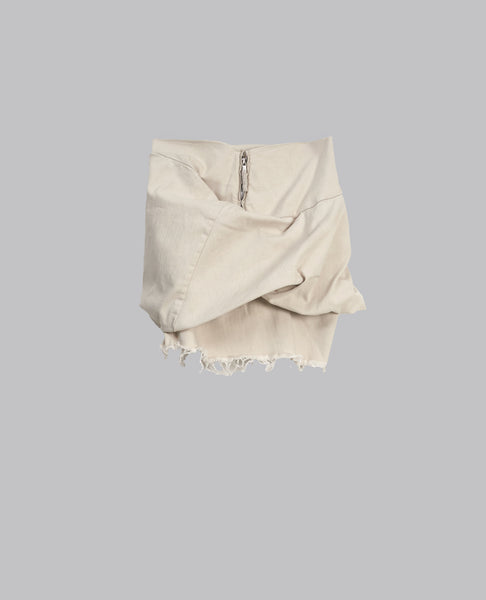 TEMPLE DRKSHDW DRAPED MINI SKIRT