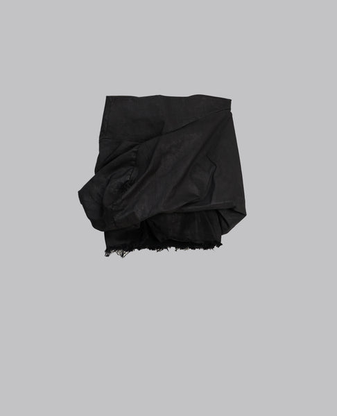 TEMPLE DRKSHDW DRAPED MINI SKIRT