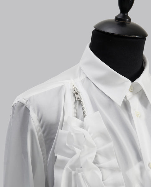 ZIP RUFFLE SHIRT
