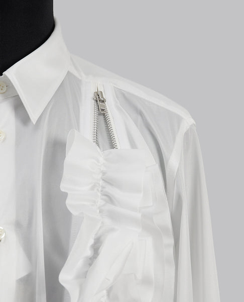 ZIP RUFFLE SHIRT