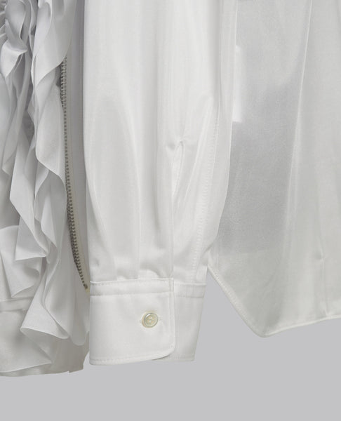 ZIP RUFFLE SHIRT