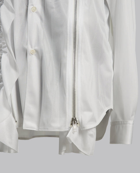 ZIP RUFFLE SHIRT