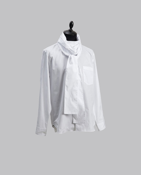 SCARF SHIRT WHITE