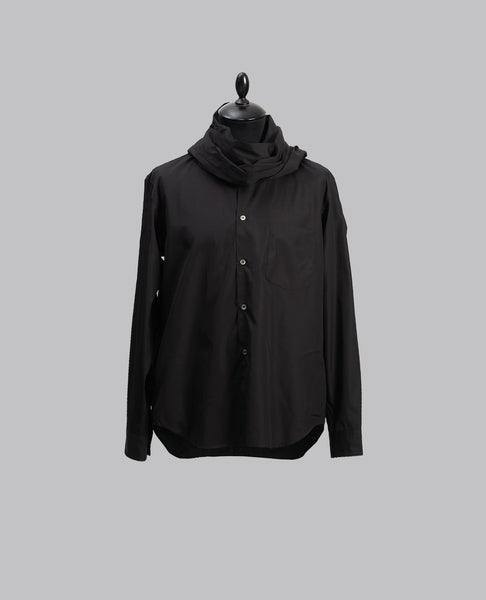 SCARF SHIRT BLACK