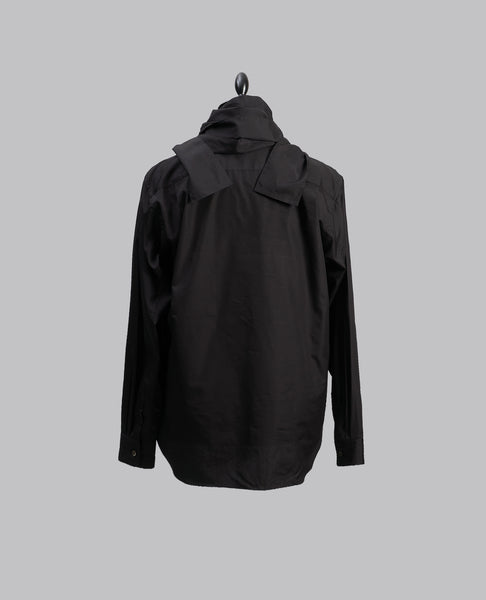 SCARF SHIRT BLACK