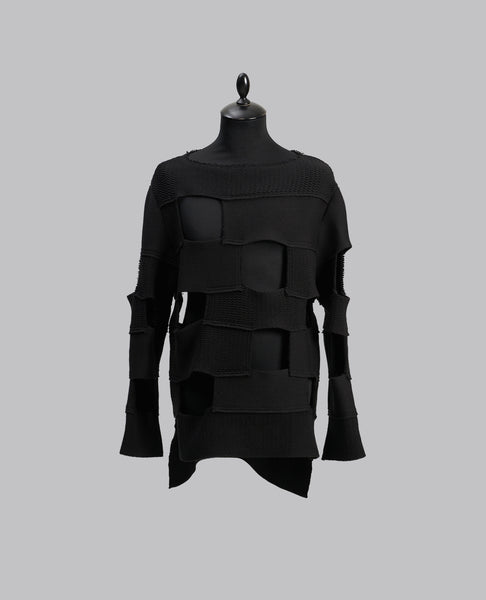 RUNWAY PANEL KNIT SWEATER