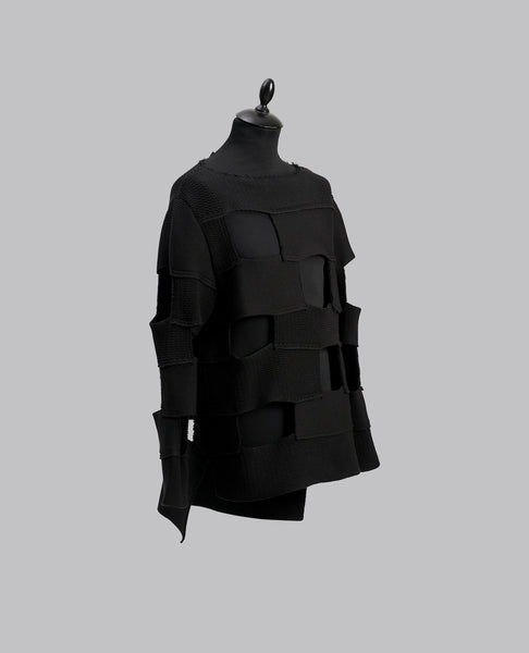 RUNWAY PANEL KNIT SWEATER